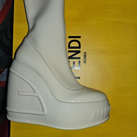 Fendi140MM Knee-High Wedge Boots BRAND NEW IN BOX - Picture 2 of 6
